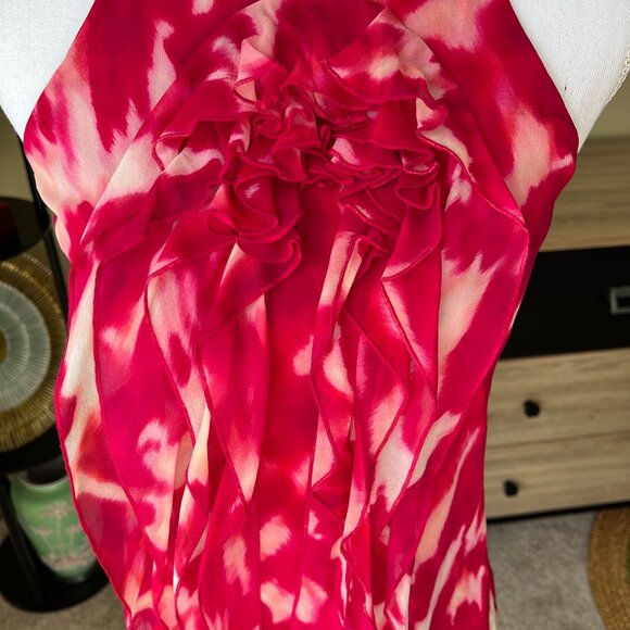 Ann Taylor Pink Red Halter Top - Picture 2 of 4